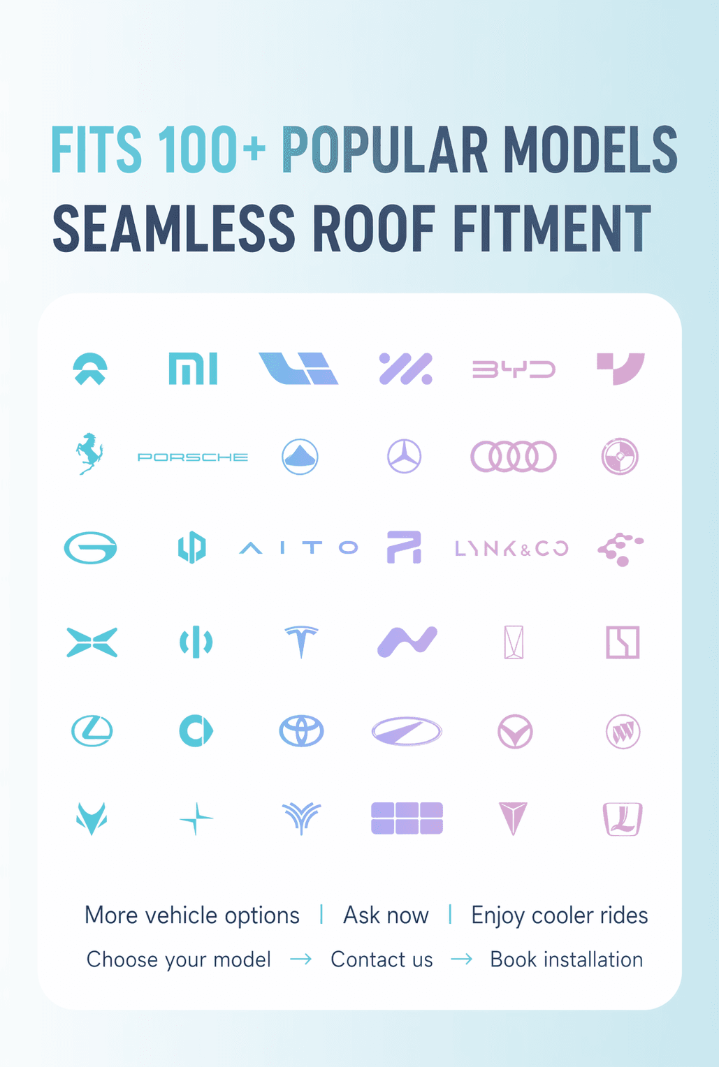 100+ popular model fitment poster